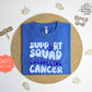 Colorectal cancer support squad Vintage T-Shirt, blue ribbon tee shirt, colon cancer T-shirt, cancer awareness tee shirt.