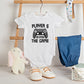 Player 5 has entered the game Baby Onesie®, Player four baby Onesie®, newborn baby bodysuit. cute baby shower gift.